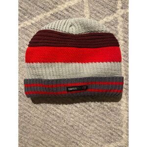 Swiss Tech Thinsulate Striped Knit Rib Hat w/o Tags S/M Winter Warm Cap
